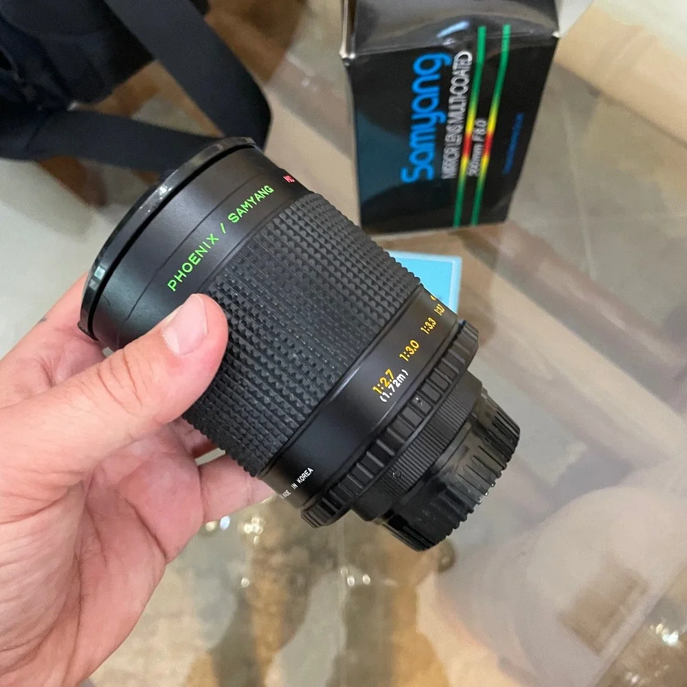 Phoenix Samyang 500mm f/8.0 Mirror Lens Multi-Coated T-Mount w/ Box and Filters
